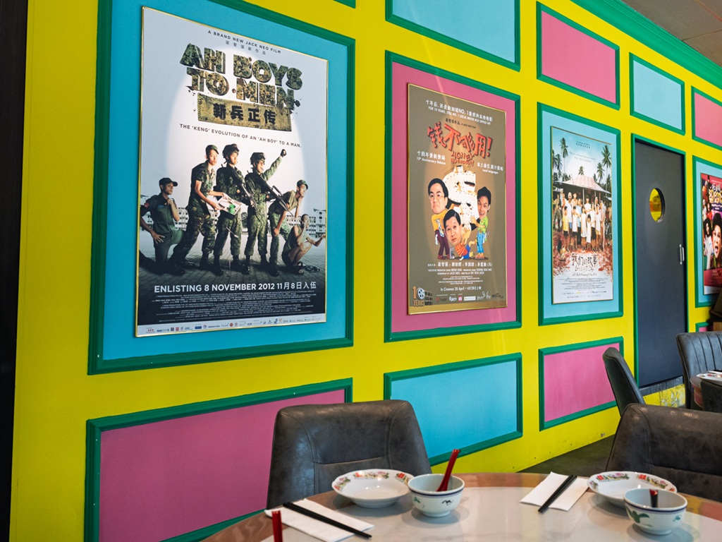 Jack Neo’s film posters adorning the restaurant walls. Photo: Abdul Rahim Anwar/HungryGoWhere home by enjoy