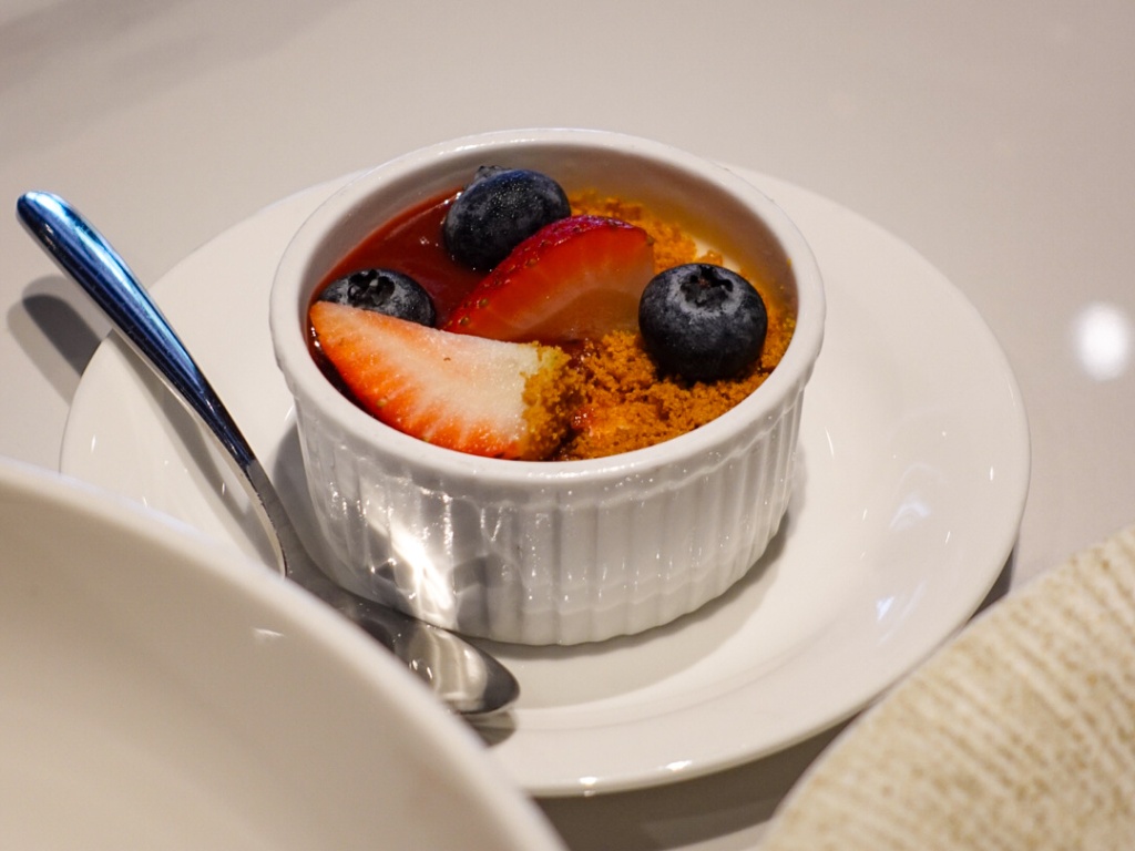 The panna cotta, which comes with the three-course lunch set. Photo: Sarah Chua/HungryGoWhere Foundry Table Bencoolen