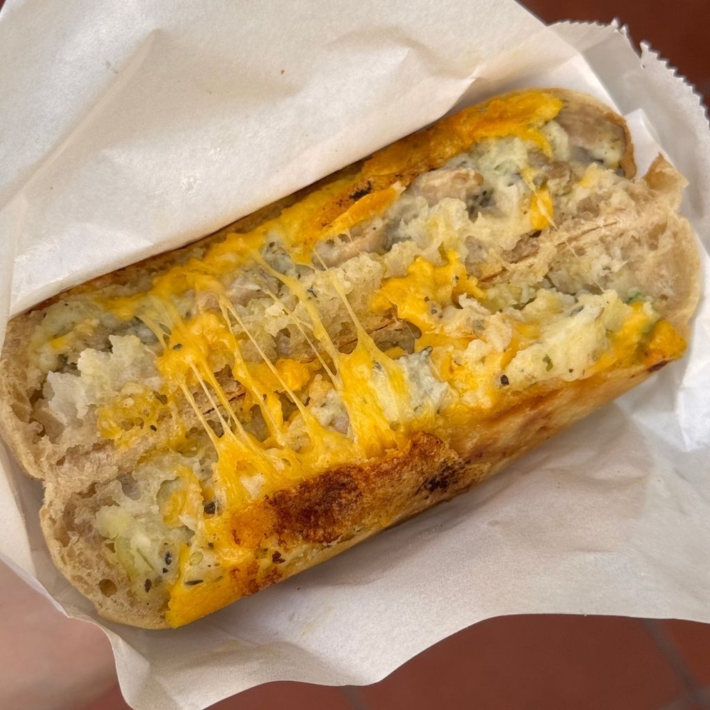 The pita has a nice texture and is less messy than your average sandwich. Photo: Gaelmaine Hoong/HungryGoWhere sandwiches in singapore