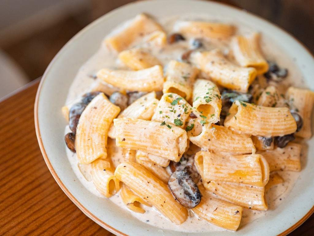 Truffle cream mushroom pasta. Photo: Abdul Rahim Anwar/HungryGoWhere merle & co