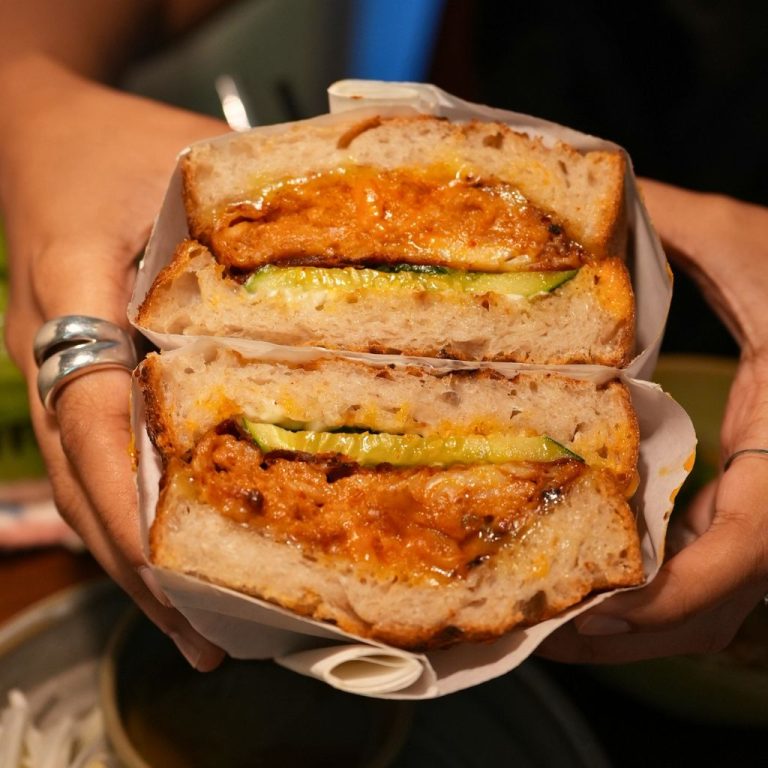 The fish otah melt is a hefty sandwich. Photo: Shannon Yap/HungryGoWhere sandwiches in singapore