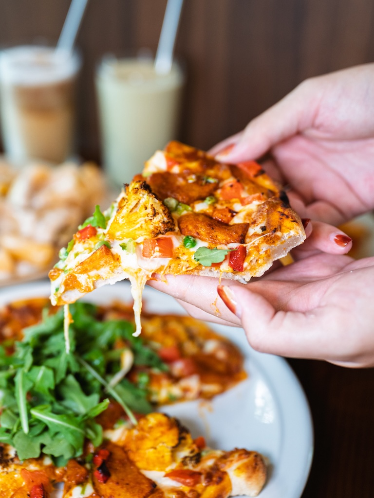 The spiced masala garden pizza. Photo: Abdul Rahim Anwar/HungryGoWhere merle & co