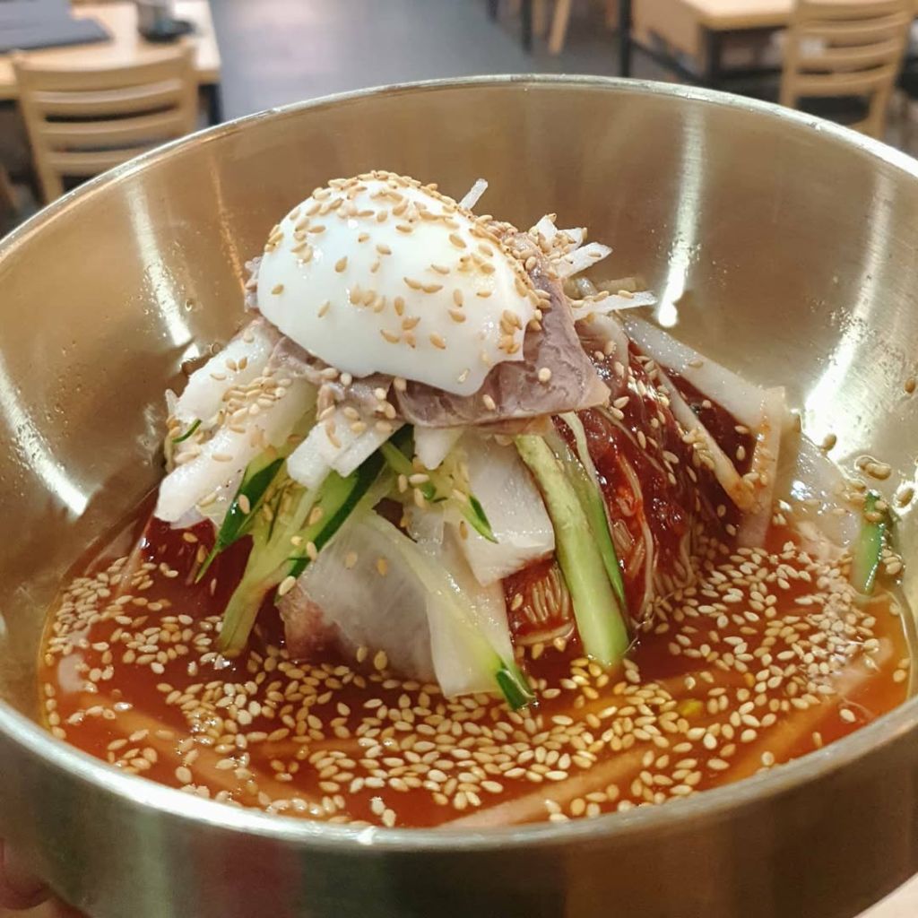 Korean cold noodles with spicy sauce. Photo: Noodle Star K/Instagram Funan Mall food