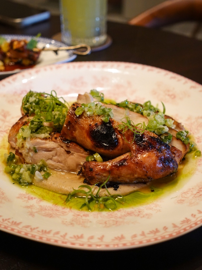 The spring chicken is tasty, tender, and comes with a good amount of ginger-scallion relish. Photo: Sarah Chua/HungryGoWhere Casa Mori Singapore