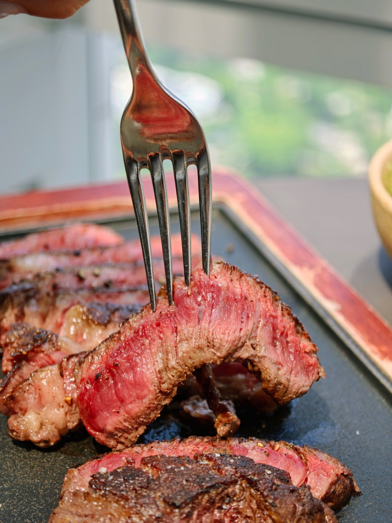 Argentinian ribeye 400g. Photo: Zawani Abdul Ghani/HungryGoWhere Fire @ 1-Atico lunch set
