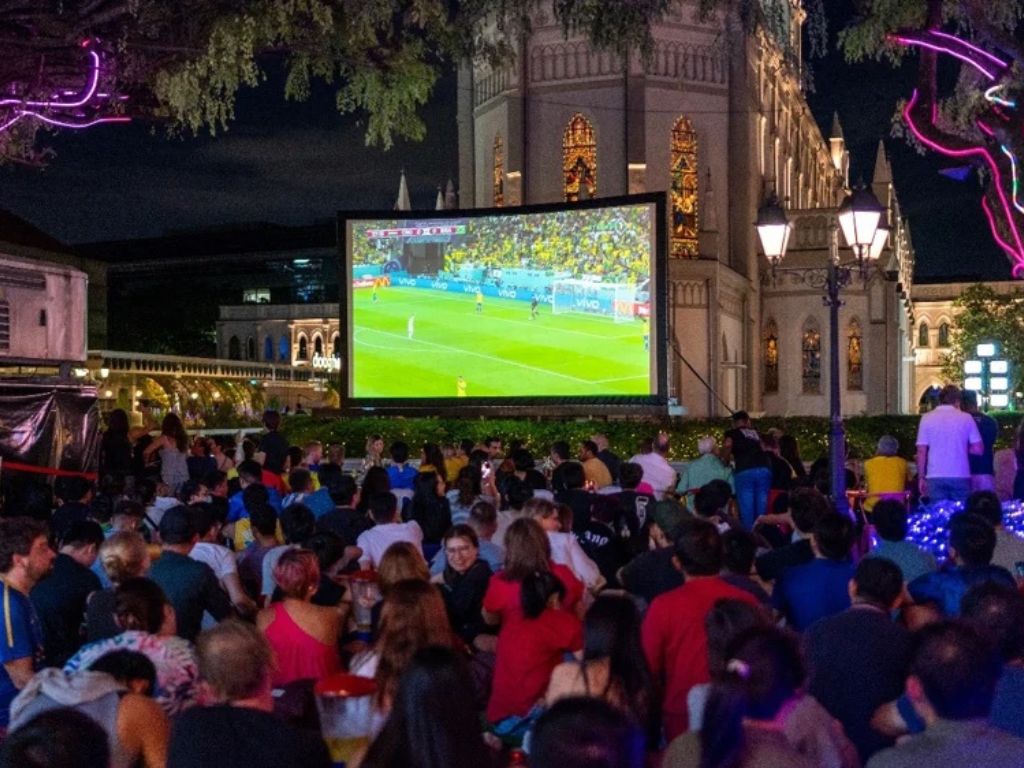 Large screens, football clinics, and a F&B village. It’s a date! Photo: Chijmes World Cup 2026
