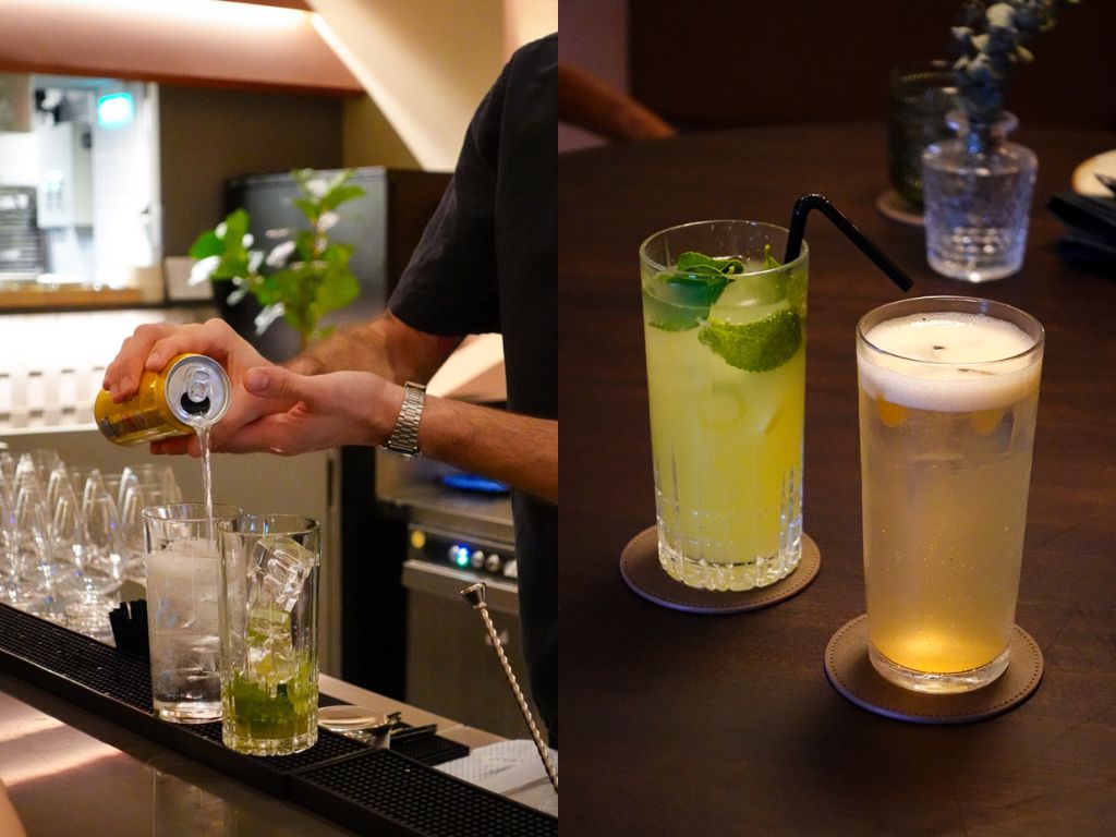 Enjoy cocktails and mocktails crafted in-house by the team, with drinks such as virgin kaffir lime mojito and Mori’s G&T. Photos: Sarah Chua/HungryGoWhere Casa Mori Singapore