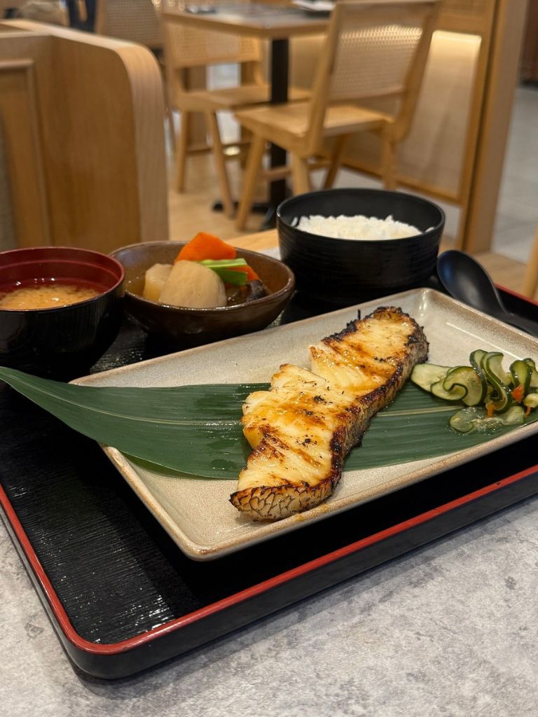 Grilled black garoupa set saikyokayi. Photo: GyoGyo/Instagram Funan Mall food