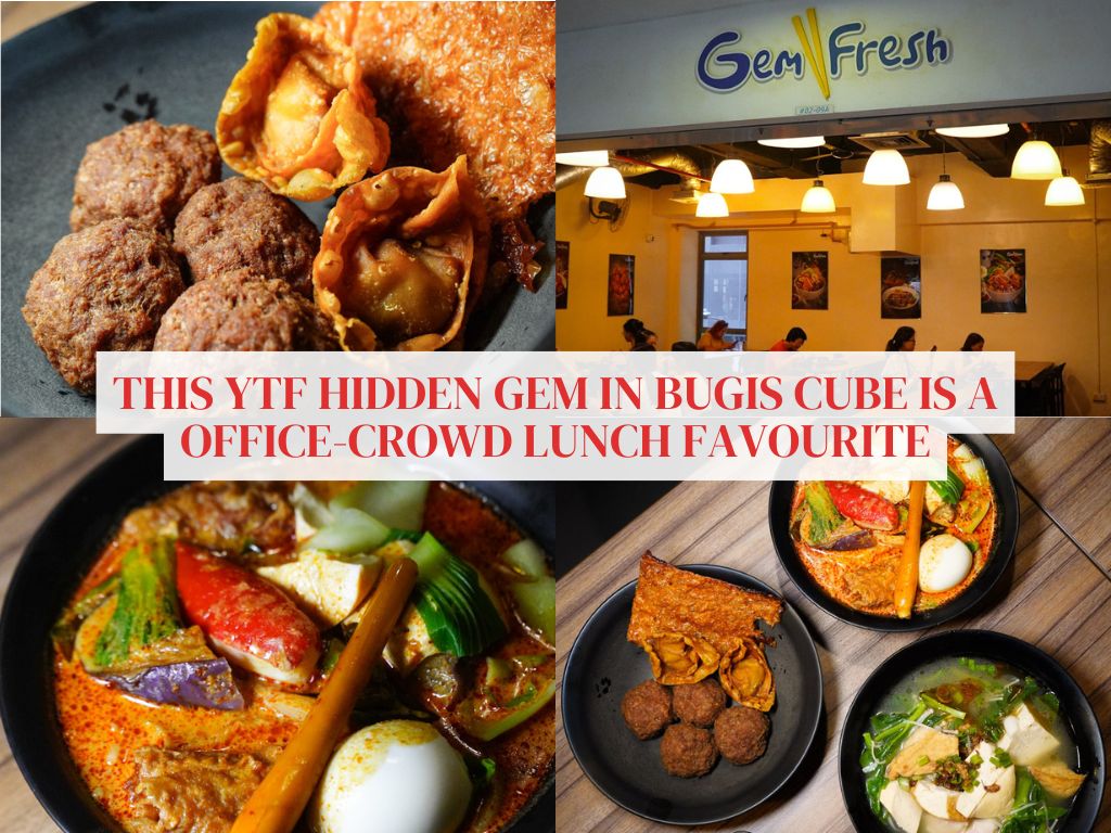 Hidden in Bugis Cube, Gem Fresh Yong Tau Foo is a lunch spot beloved by office workers