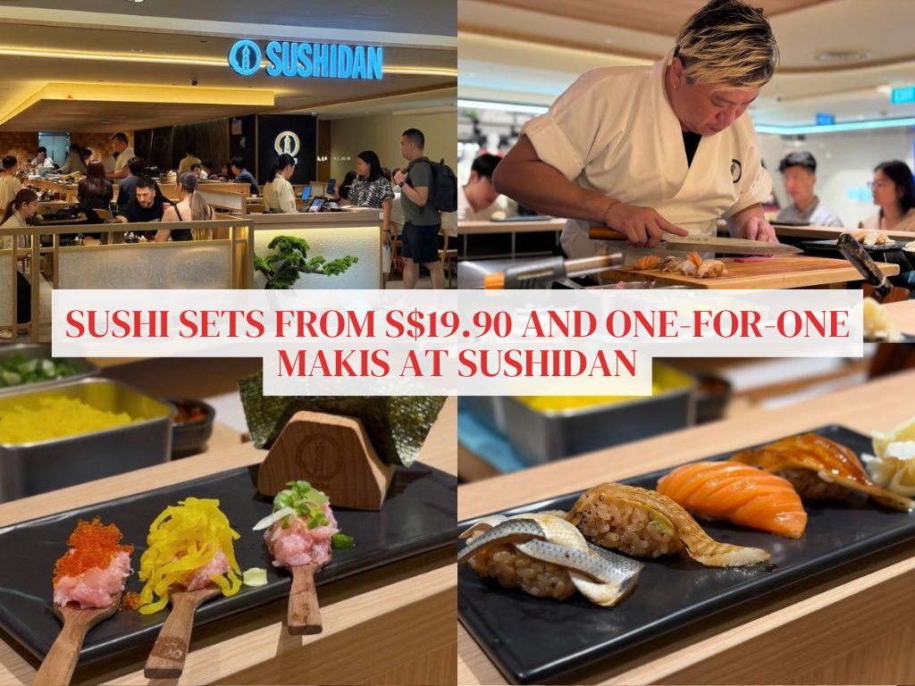 New S$19.90 sushi sets and one-for-one makis rolls from S$6.90 at Sushidan