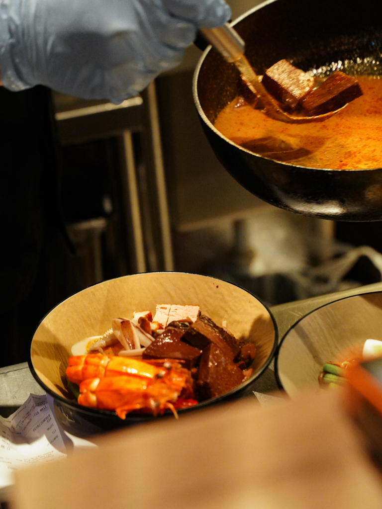 Pig’s blood is a must for curry mee in Penang. Photo: Evan Mua/HungryGoWhere kangji curry mee