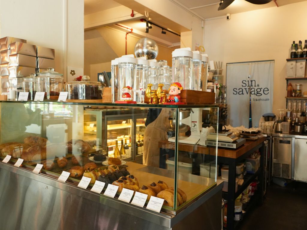 All of its freshly baked goods and pastries are displayed at the counter. Photo: Roma Chonkar/HungryGoWhere sin & savage bakehouse