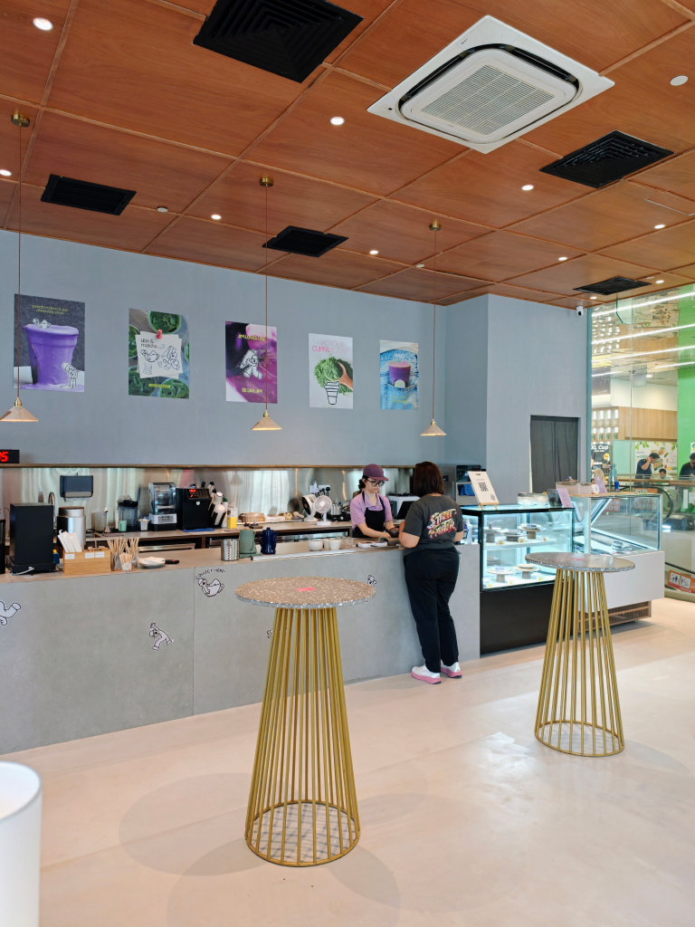 Diners can order either at the counter or via QR code. Photo: Zawani Abdul Ghani/HungryGoWhere Halo Ube & Matcha 100AM