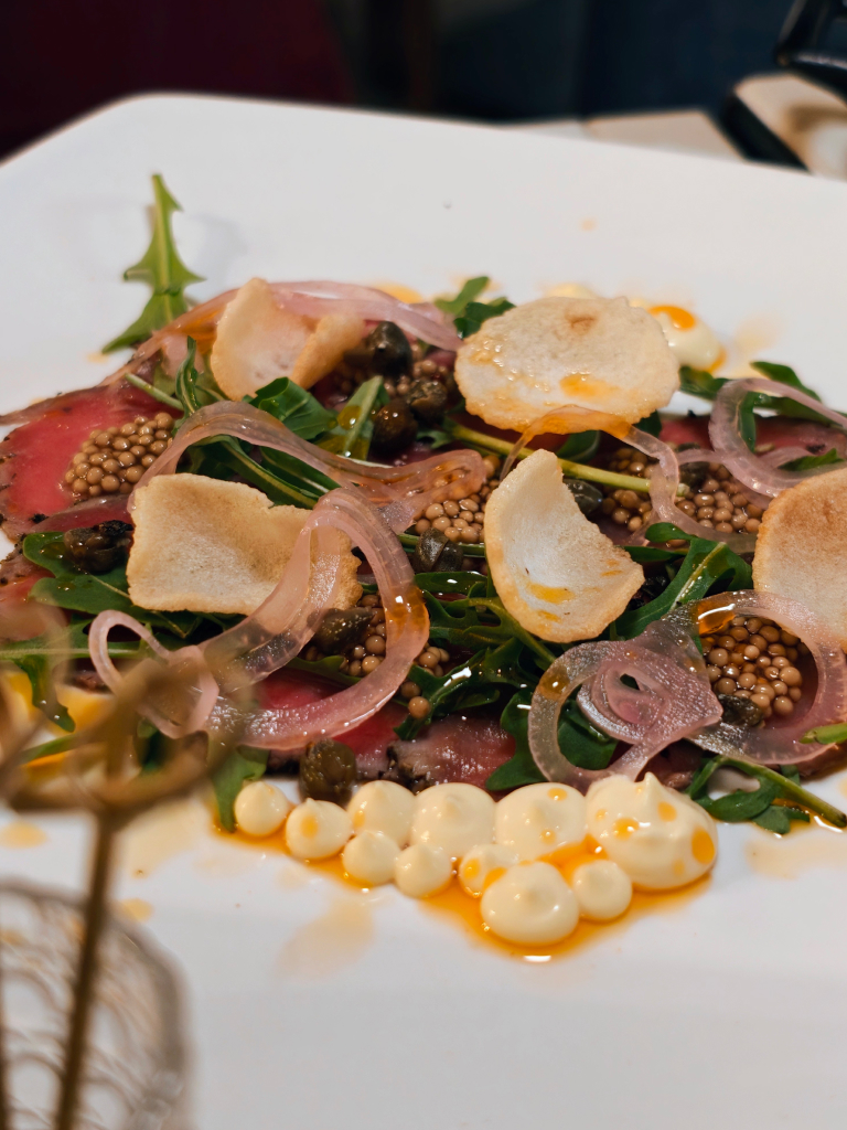 Carpaccio. Photo: Zawani Abdul Ghani/HungryGoWhere olive and ember