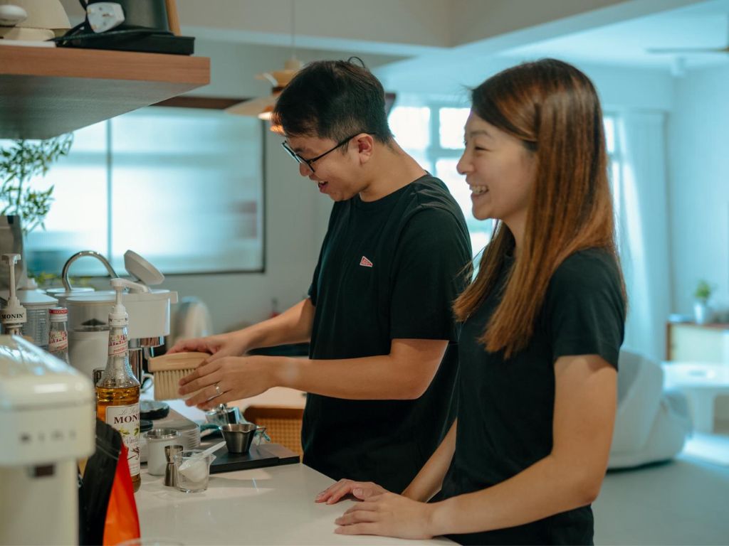 Alison helps Kwang Yu out with the cafe on busier weekends. Photo courtesy of Hannah Chan bartley brewers