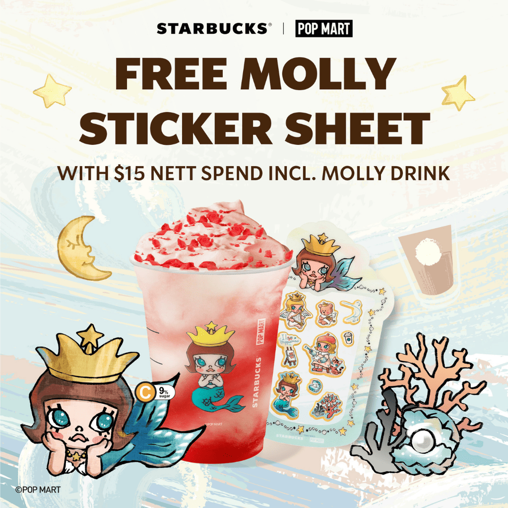 starbucks x pop mart molly singapore