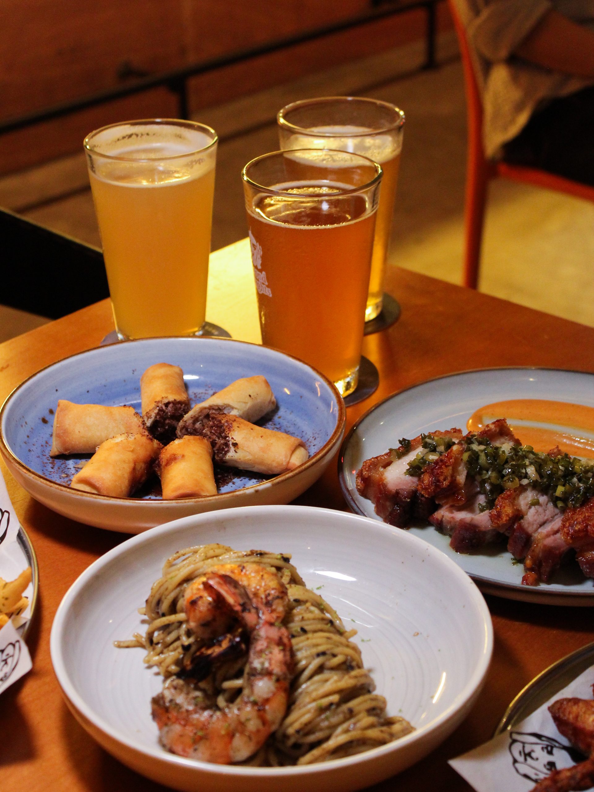 The duck Cigars are served on the blue plate, to the left. Photo: Angeline Ang/HungryGoWhere second thoughts jalan besar