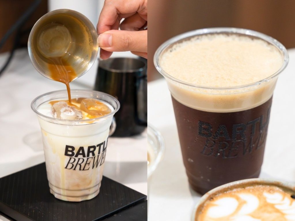 From left: Spanish latte, Aerocano. Photo: Koh Mui Fong/HungryGoWhere bartley brewers