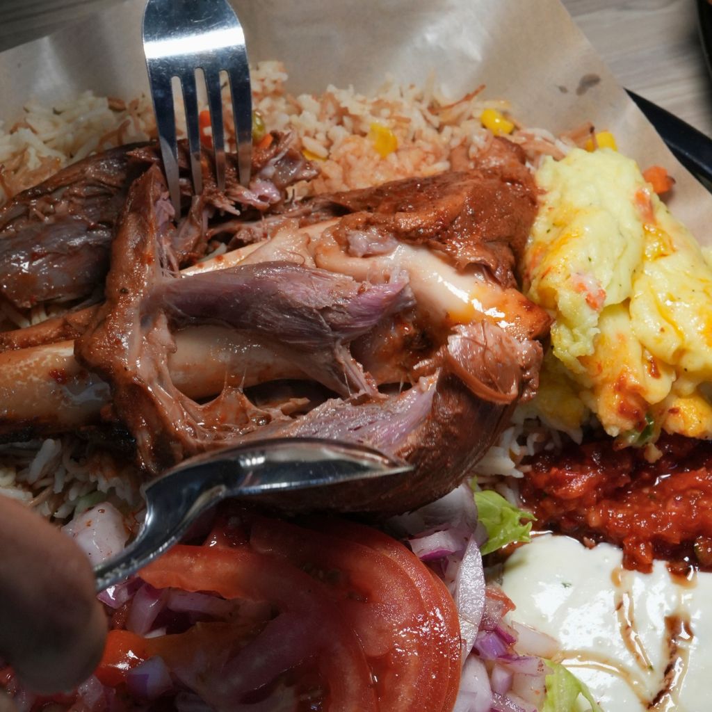 The lamb shank is well-cooked and has none of that gaminess, thankfully. Photo: Shannon Yap/HungryGoWhere daddy cuisine by daddy bbq holland village
