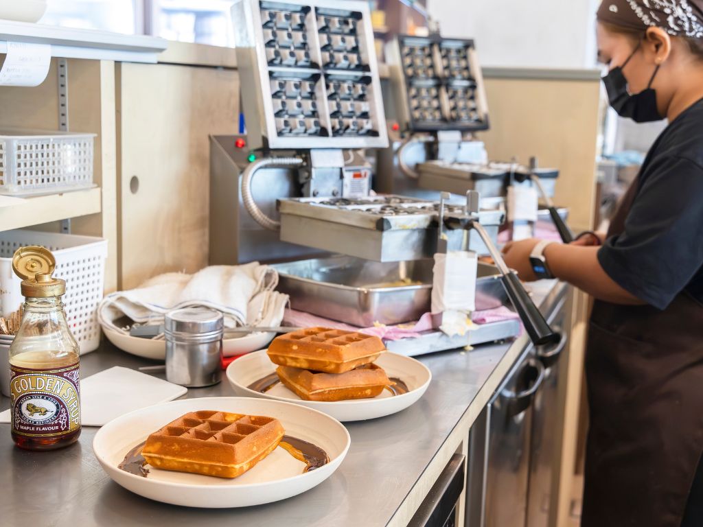 Classic waffles are also available, too. Photo: Koh Mui Fong/HungryGoWhere creamier ice cream singapore