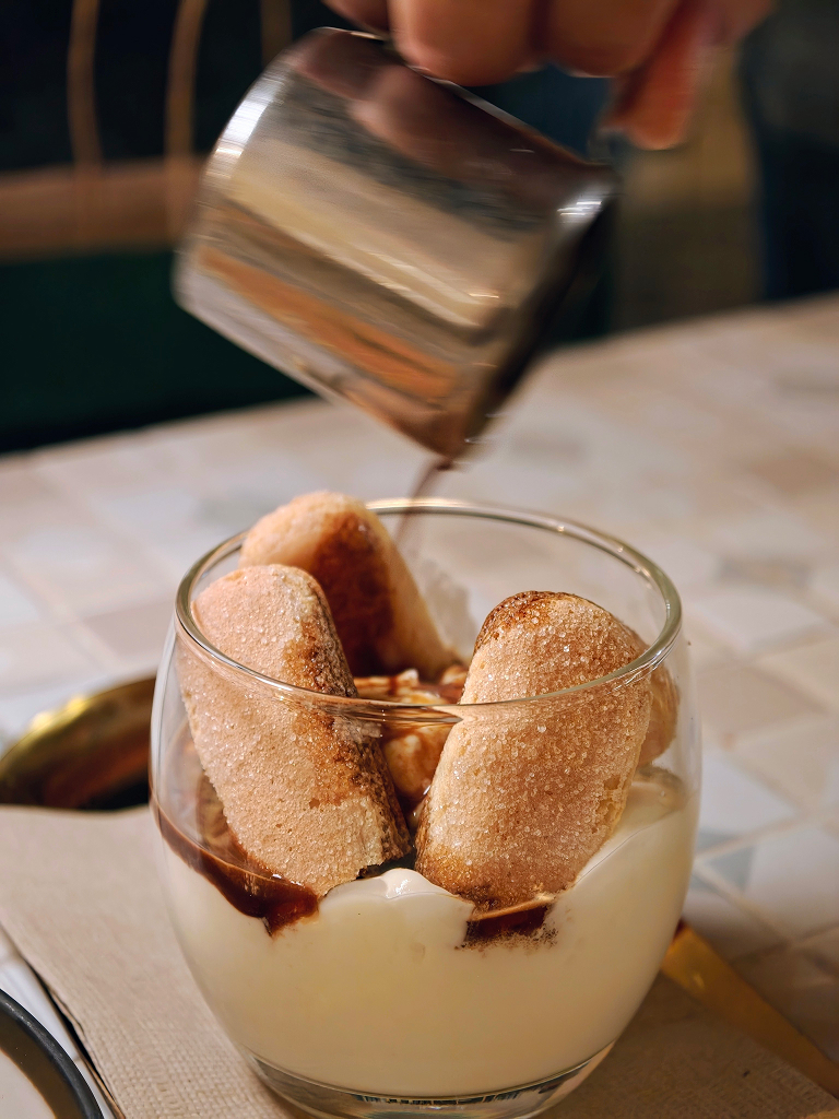 Tiramisu affogato. Photo: Zawani Abdul Ghani/HungryGoWhere olive and ember