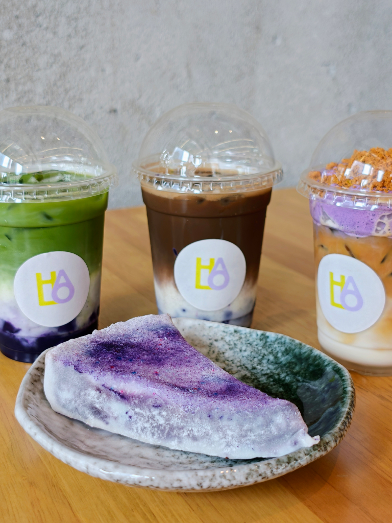 Ube mochi tart. Photo: Zawani Abdul Ghani/HungryGoWhere Halo Ube & Matcha 100AM