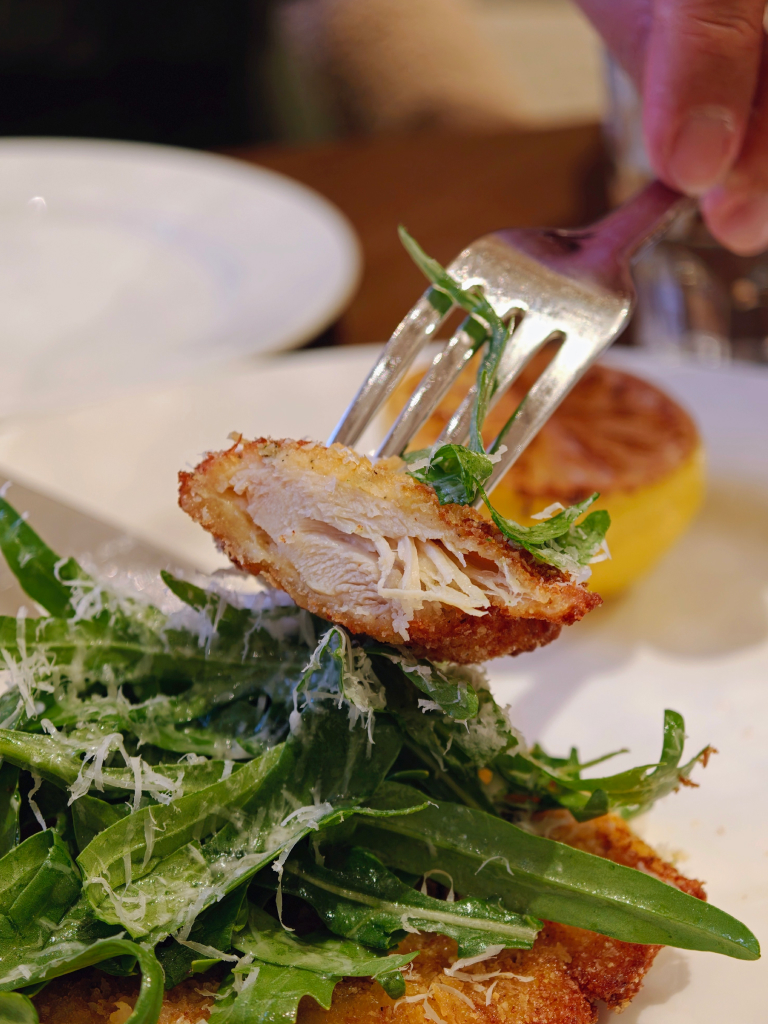 The chicken schnitzel proved to be a little too dry for my liking. Photo: Zawani Abdul Ghani/HungryGoWhere centro