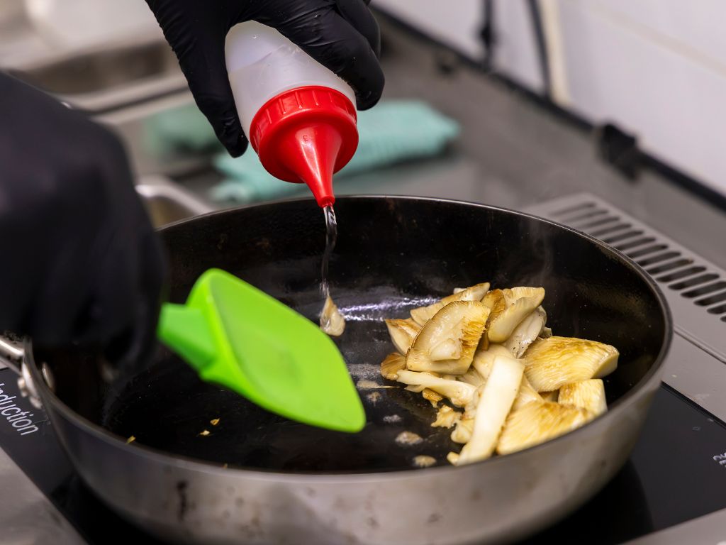 Mushrooms with truffle oil. Photo: Koh Mui Fong/HungryGoWhere creamier ice cream singapore