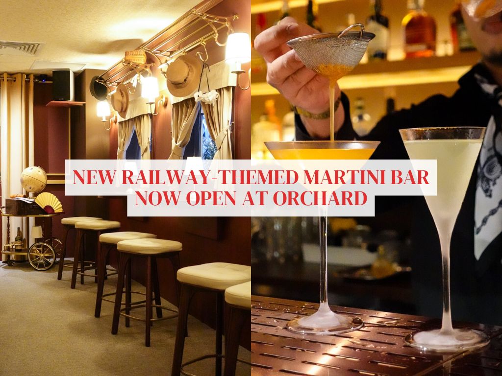 Railway-themed Singapore Martini Club now open, with over 50 martini variations