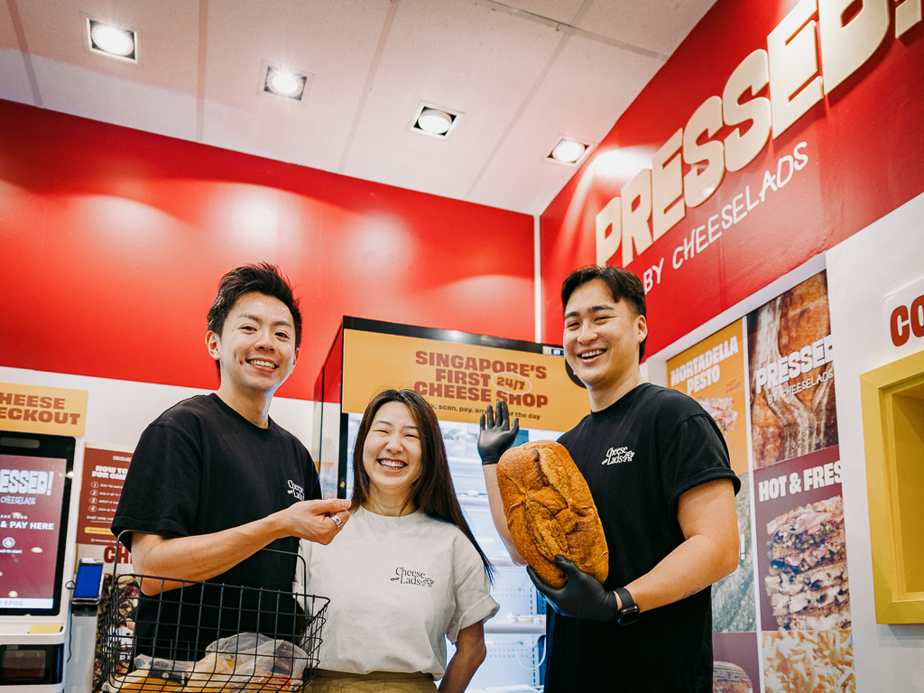 Pressed by Cheeselads occupies a corner at a Shell petrol station in Siglap. Photo: Ravin Thiruchelvam/HungryGoWhere pressed by cheeselads