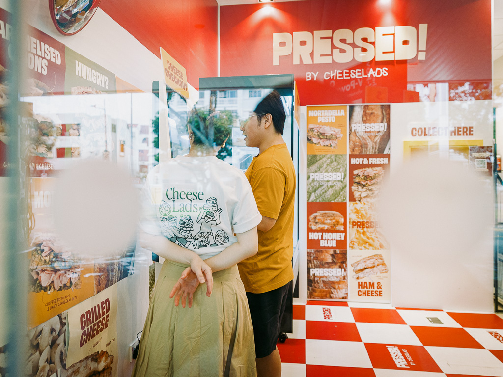 Grab your cheese from the chiller and pay at the self-check out booth right beside. Photo: Ravin Thiruchelvam/HungryGoWhere pressed by cheeselads