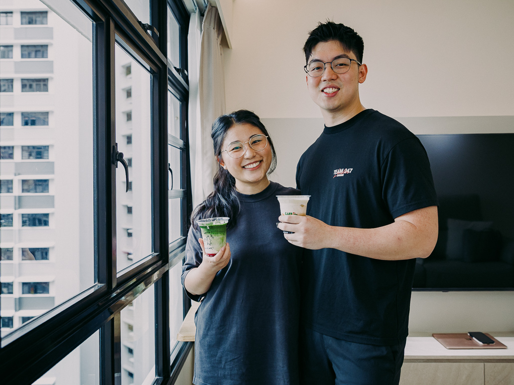 From left: Alvina and Jonathan invite you to chat over coffee. Photo: Ravin Thiruchelvam/HungryGoWhere cafe smiggie
