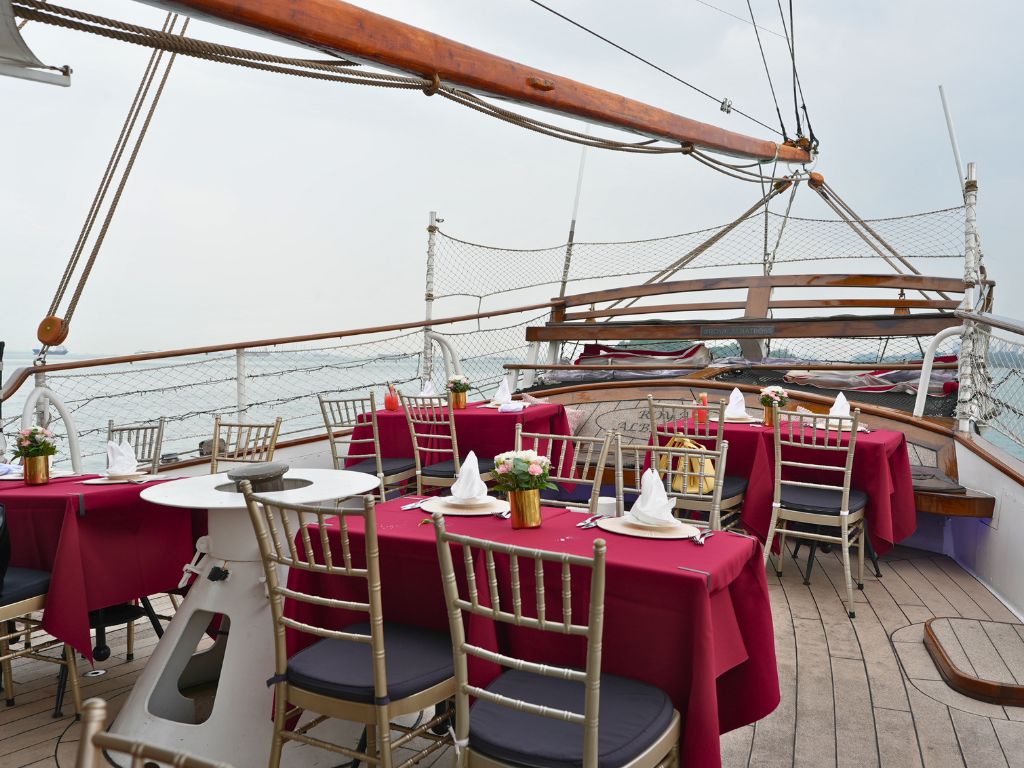 The Royal Albatross can accommodate up to 130 guests. Photo: Shannon Yap/HungryGoWhere albatross island restaurant
