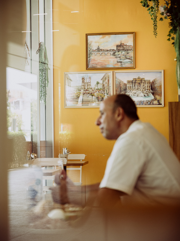 The restaurant pays homage to Daniele’s hometown, with artwork of Rome at the restaurant. Photo: Ravin Thiruchelvam/HungryGoWhere Daniele’s Pizza