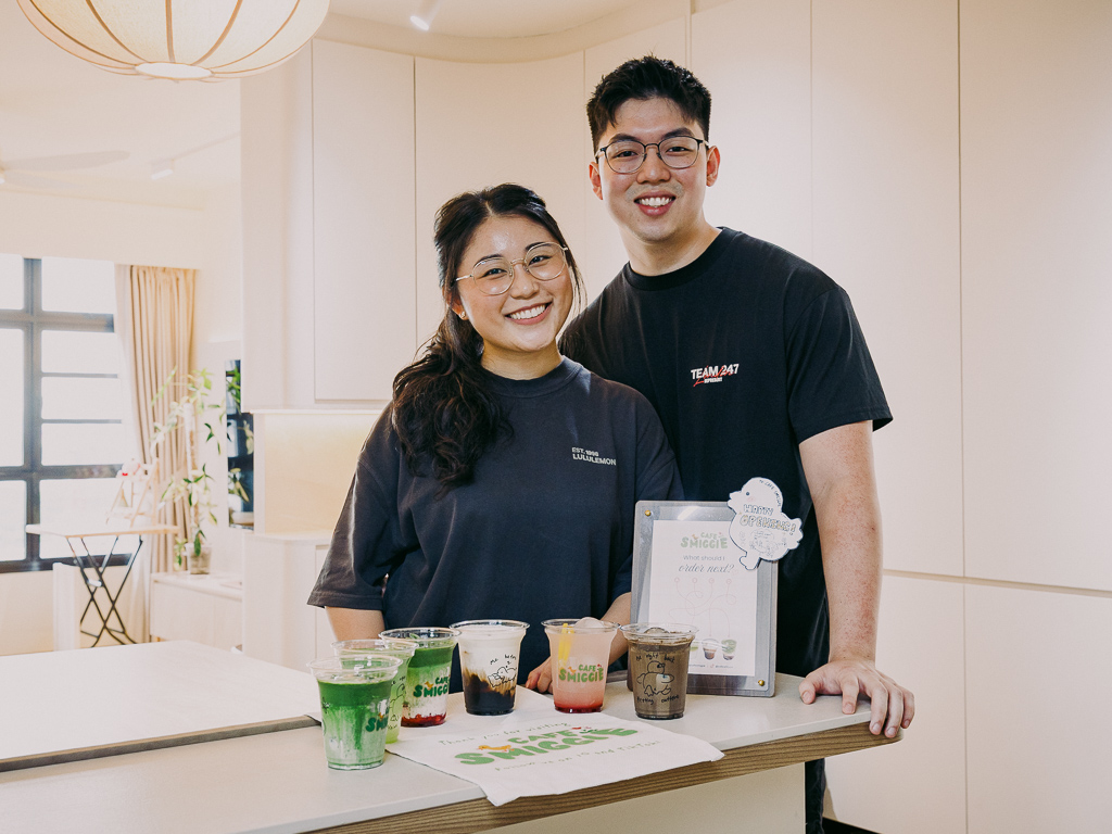Alvina and Jonathan decided not to postpone their dream of a home cafe. Photo: Ravin Thiruchelvam/HungryGoWhere cafe smiggie