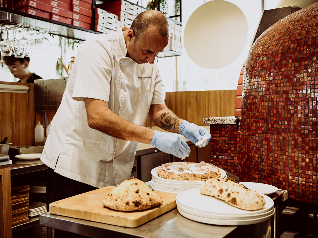 Daniele emphasises that this affects not just texture, but also flavour. It is what gives the dough character. Photo: Ravin Thiruchelvam/HungryGoWhere Daniele’s Pizza