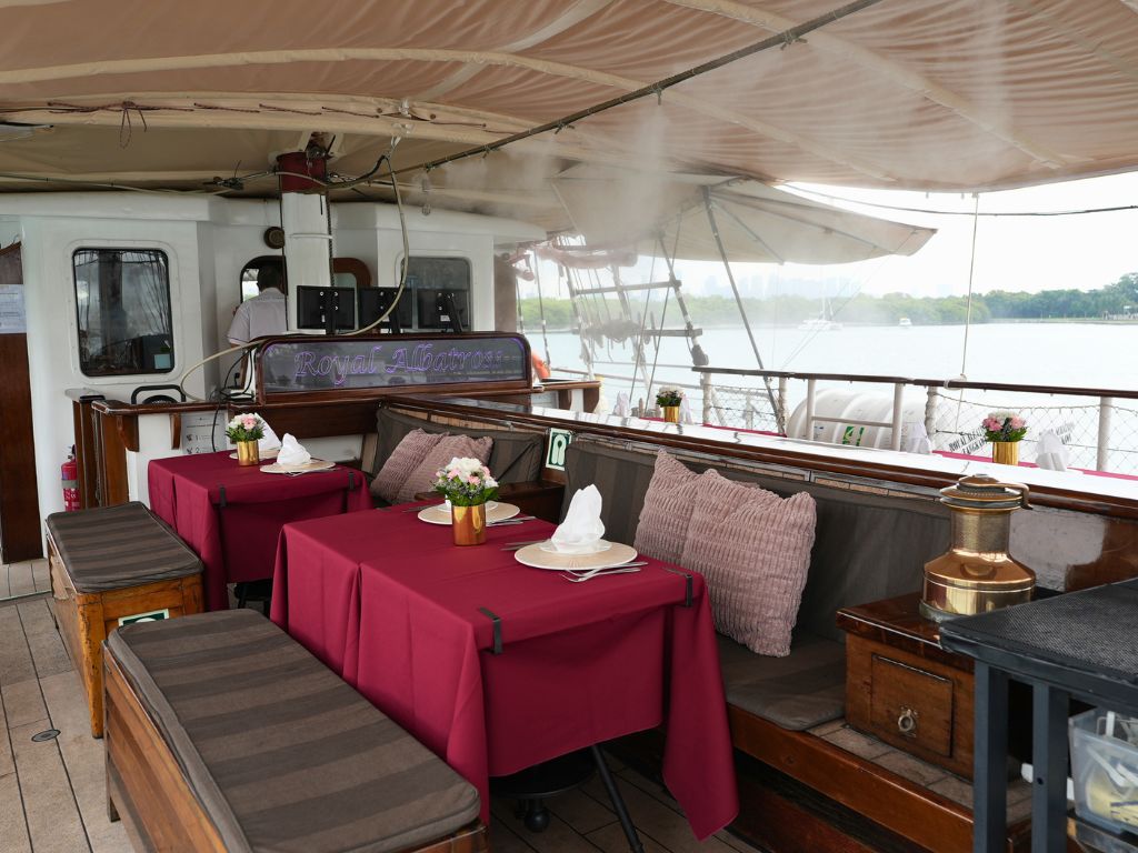 For the best views, the upper deck is the place to be, with sweeping vistas to complete the experience. Photo: Shannon Yap/HungryGoWhere albatross island restaurant