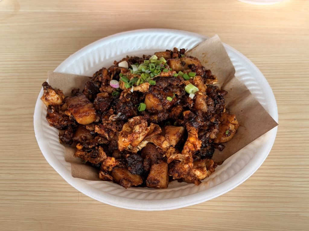 Black carrot cake. Photo: Maegan Ong/HungryGoWhere Bukit Merah View Hawker Centre
