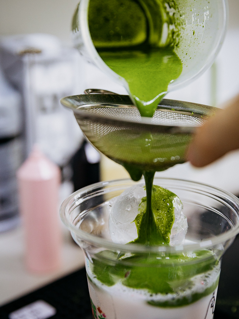 Alvina describes Cafe Smiggie’s matcha as rich and creamy. Photo: Ravin Thiruchelvam/HungryGoWhere cafe smiggie