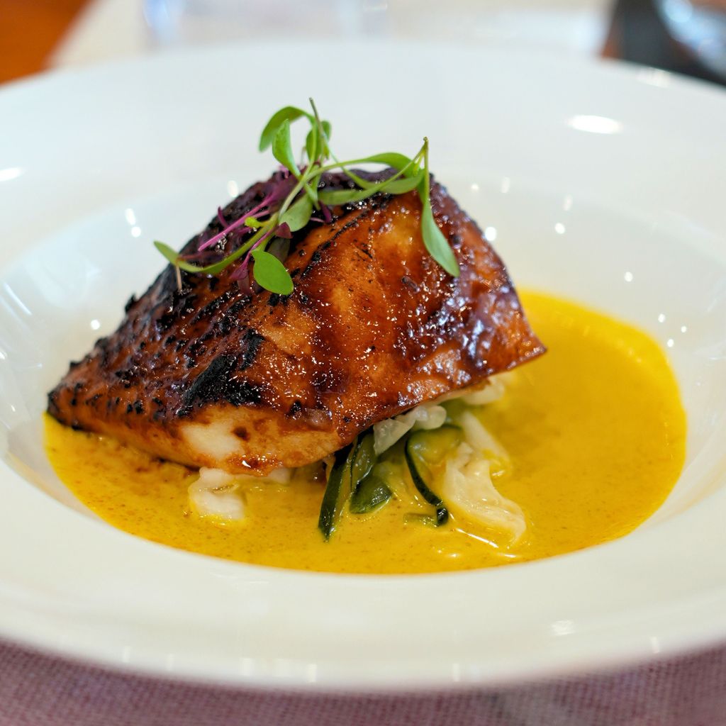 Patagonian toothfish tastes similar to cod, albeit with a less fishy aftertaste. Photo: Shannon Yap/HungryGoWhere albatross island restaurant