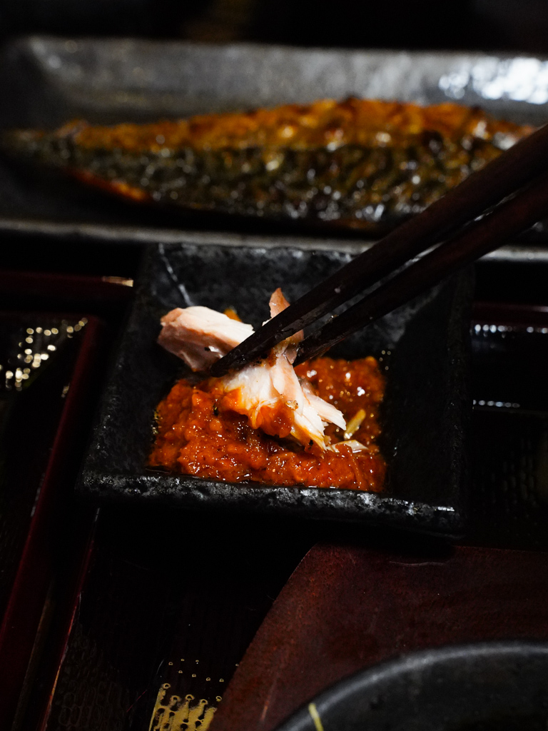 Sambal chilli — kinda. Photo: Evan Mua/HungryGoWhere charcoal grill shinpachi singapore-