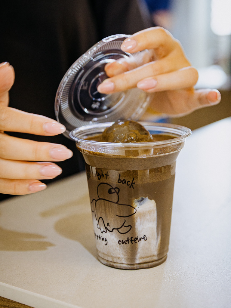 Cafe Smiggie’s hojicha latte. Photo: Ravin Thiruchelvam/HungryGoWhere cafe smiggie