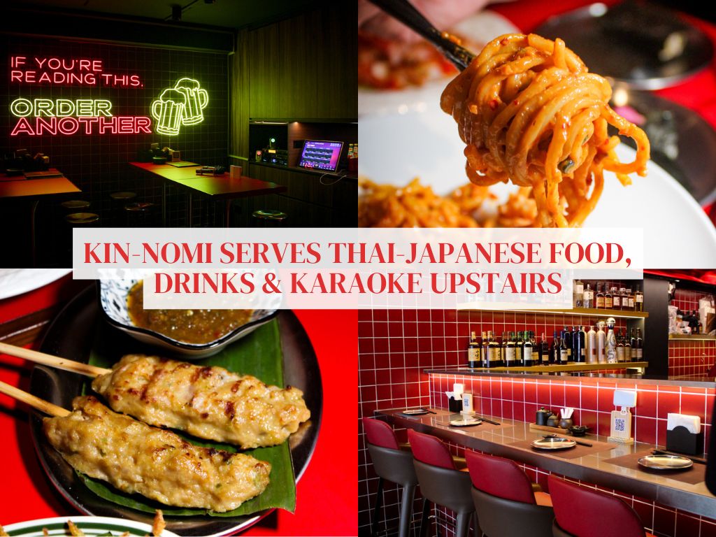 Kin-nomi is a modern new Thai-Japanese izakaya in Chinatown with evening karaoke