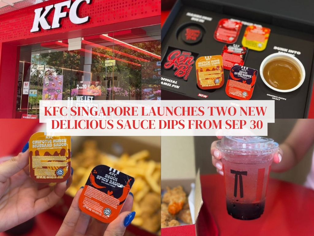 KFC Singapore adds two new sauce dips & the berry-flavoured Ruby K-Fizz from Sep 30