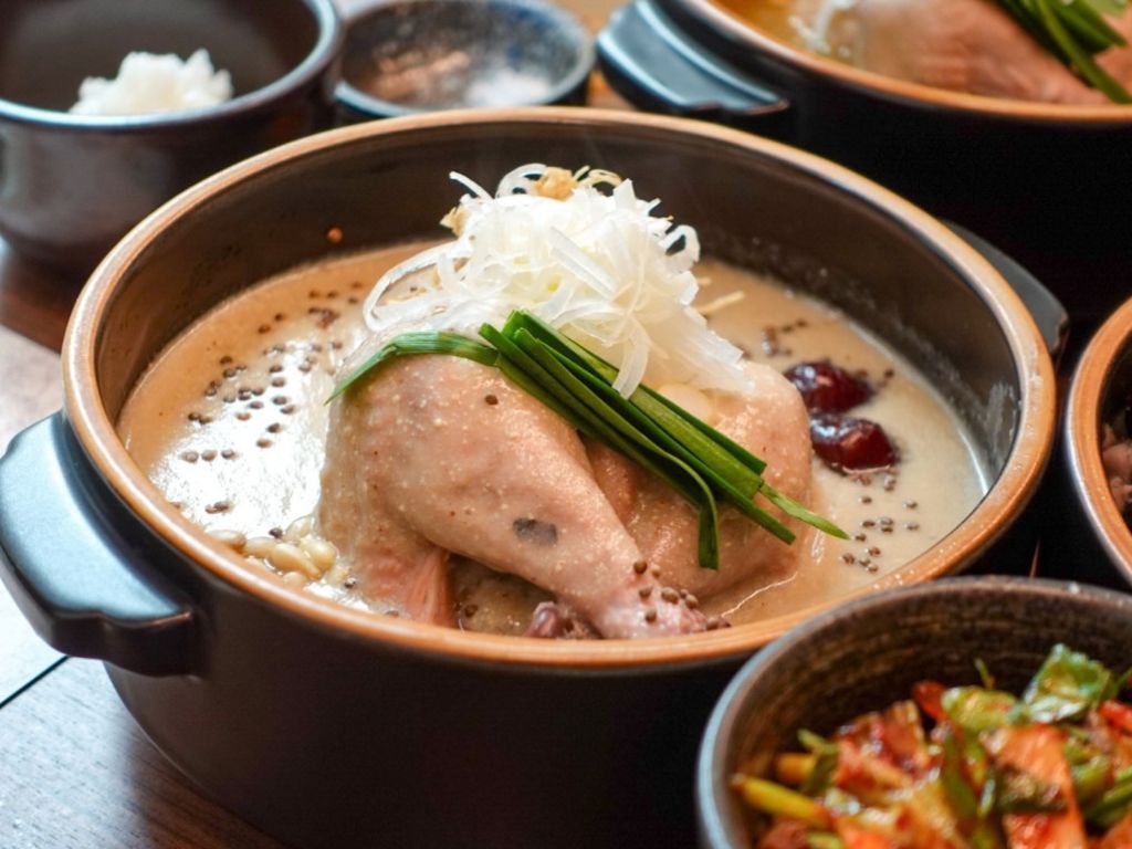 The perilla seed samgyetang is one of Modu's menu’s highlights. Photo: Sarah Chua/HungryGoWhere Samgyetang Singapore