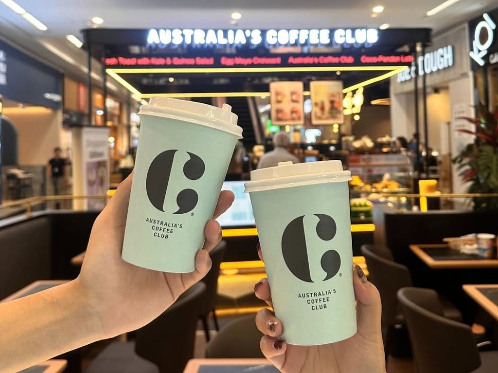 When your daily pick-me-up can look good and taste good at the same time. Photo: C Australia’s Coffee Club/Instagram millenia walk food