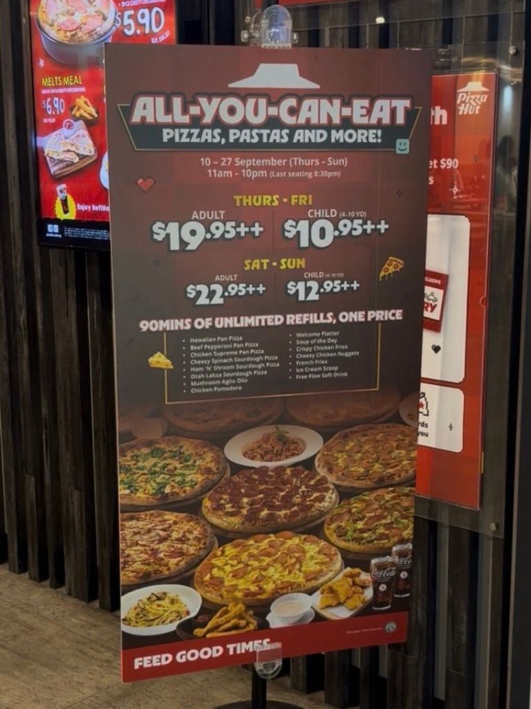 Pizza hut all you can eat buffet