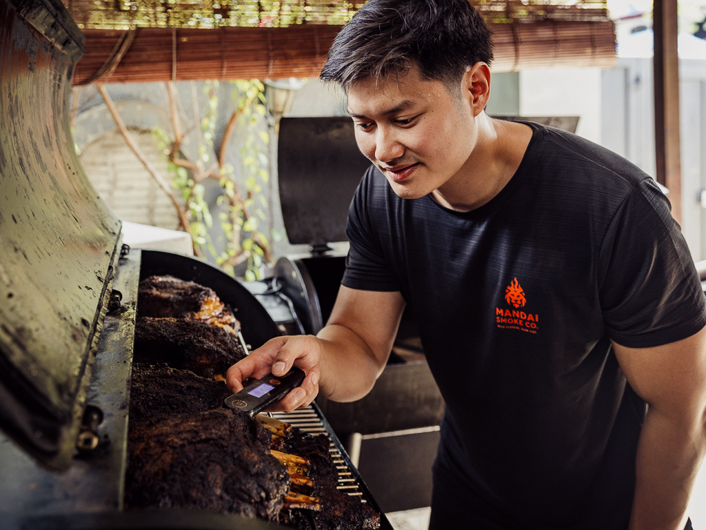 Royston became fascinated by the science behind smoked meats. Photo: Ravin Thiruchelvam/HungryGoWhere mandai smoke co