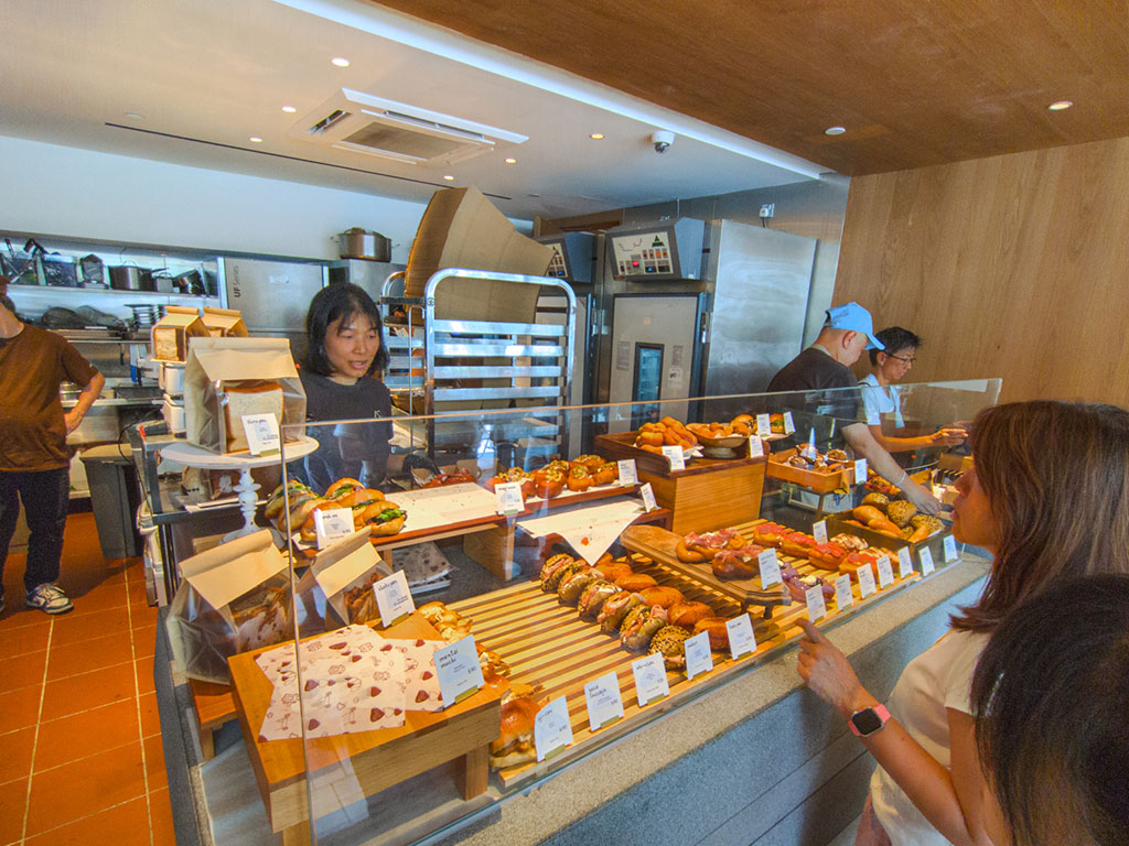 By the time we reached the counter, only about half the day's bakes were left. Photo: Gary Lim/HungryGoWhere cloudmills bakery claymore