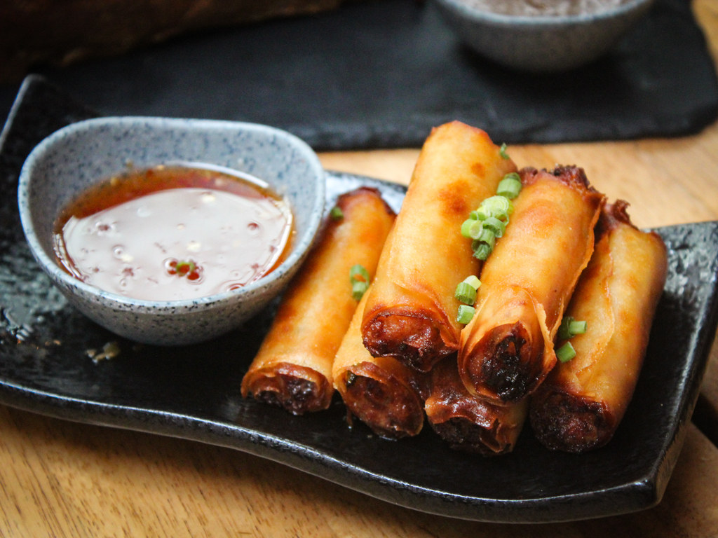 Lumpiang Shanghai. Photo: Angeline Ang/HungryGoWhere esquinita by konyo cuppage terrace